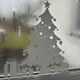 Новогодняя наклейка на стекло Елочка с подарками 40х43см (Елка новогодний декор стен самоклейка) матовая Белый (HP-027M-010M) - изображение 12