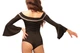 Купальник для танців з рукавом Dolls Black розмір XL колір Чорний (00213-bk-xl) - изображение 5