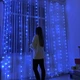 Светодиодная гирлянда штора-занавес Дождь 3x3 м 240 LED синий - изображение 2
