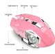 Бездротова ігрова Bluetooth миша GAME MOUSE 2.4G на акумуляторі рожева - зображення 5