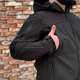 Тактический костюм Police Softshell Куртка на флисе и Брюки черный размер 5XL - изображение 5