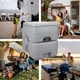 Біотуалет переносний туристичний Trizand 20 л модульний з баком для води та змивним механізмом (24498) - зображення 2