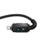 Кабель Baseus Unbreakable Series Fast Charging Data Cable USB to iP 2.4A 2m Cluster Black (P10355802111-01) - зображення 3
