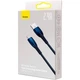 Кабель Baseus Glimmer Series Fast Charging Data Cable USB to iP 2.4A 2m Blue (CADH000303) - изображение 2