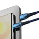Кабель Baseus Glimmer Series Fast Charging Data Cable USB to Type-C 100W 2m Blue (CADH000503) - изображение 3