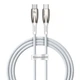 Кабель Baseus Glimmer Series Fast Charging Data Cable Type-C to Type-C 100W 1m White (CADH000702) - изображение 1