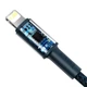 Кабель Baseus High Density Braided Fast Charging Data Cable Type-C to iP PD 20W 1m Blue (CATLGD-03) - изображение 6