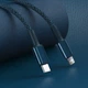 Кабель Baseus High Density Braided Fast Charging Data Cable Type-C to iP PD 20W 1m Blue (CATLGD-03) - изображение 7