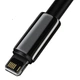 Кабель Baseus Tungsten Gold Fast Charging Data Cable USB to iP 2.4A 2m Black (CALWJ-A01) - зображення 5