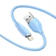 Кабель Baseus Jelly Liquid Silica Gel Fast Charging Cable USB to Lightning 2.4A 2m CAGD000103 Blue - изображение 2