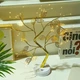 Настольный LED светильник ночник (Дерево Бонсай с Лепестками) на 72 LED Диода USB + 3AA Цвет света Теплый цвет лампы Золотистый - изображение 7