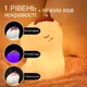 Дитячий силіконовий USB нічник Єдиноріг портативний з акумулятором і таймером вимкнення RGB підсвітка на 7 кольорів корпус Рожевий - зображення 4