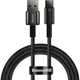 Кабель Baseus Tungsten Gold Fast Charging Cable USB to Type-C 100W 1m CAWJ000001 Black - изображение 1