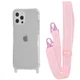 Чохол з ремінцем WAVE Clear Case with Strap для Apple iPhone 12/12 Pro pink sand - зображення 1