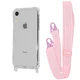 Чехол с ремешком WAVE Clear Case with Strap для Apple iPhone Xr pink sand - изображение 1