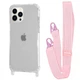 Чехол с ремешком WAVE Clear Case with Strap для Apple iPhone 13 Pro pink sand - изображение 1