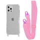 Чехол с ремешком WAVE Clear Case with Strap для Apple iPhone 12/12 Pro pink - изображение 1