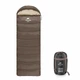 Туристичний спальний мішок Naturehike U350 Brown + Beige в чохлі з капюшоном - зображення 1