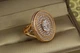 Кольцо Xuping Jewelry Титул с белыми камнями р 19 золотистое - изображение 1