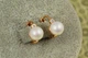 Серьги детские Xuping Jewelry сфера с жемчужиной 1,2 см золотистые - изображение 1