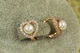 Сережки дитячі Xuping Jewelry сердечко з перлинкою 11 мм золотисті - зображення 2
