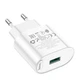 Зарядний пристрій HOCO C109A Fighter single port QC3.0 charger set 18W 1xUSB White (6931474784810) - зображення 4