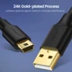 USB Data-Кабель UGREEN US132 USB 2.0 A Male to Mini 5 Pin Male Cable 1m, Black - зображення 3