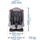 Детские автокресла "MN3X", Capsula, 9-25 kg, 0,5-6 лет, Серый 101835 - изображение 2