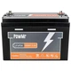 Комплект резервного живлення Гібридний інвертор PowMr POW-HVM4.2KW-24V + 2шт LiFePO4 акумулятор POWMR 12.8V 100AH - зображення 3