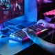 Проводные игровые клавиатура и мышь Hoco GM18, USB, 1.46m, 1.5m, 800-1200DPI, RGB, Чёрный - изображение 8
