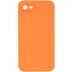 Чохол Silicone Case Square Full Camera Protective (AA) NOLOGO для Apple iPhone 6/6s (4.7") Помаранчевий / Papaya - зображення 1