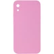 Чохол Silicone Case Square Full Camera Protective (AA) NOLOGO для Apple iPhone XR (6.1") Рожевий / Light pink - изображение 1