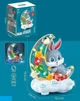 Дитячий музичний нічник Зайчика на Місяці Moon Rabbit Дитяча іграшка з підсвічуванням та світловими ефектами - зображення 3