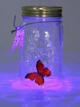 Нічникк метелик у банці 17х9см RGB LED декор для дитячої кімнати спальні світильник інтерактивний AAA батарейки - зображення 6