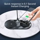 Беспроводное зарядное устройство Baseus Simple 2in1 15W Pro Edition Transparent, прозрачный - изображение 5