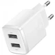 Зарядний пристрій Baseus Compact Charger 2USB 2.1A 10.5W, білий - зображення 2