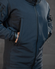 Тактический демисезонный костюм 3 в 1 ДСНС SoftShell 2XL синий (90003) - изображение 8