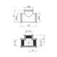 Трійник латунний LexLine 1/2" (В×В×В), PN10 - изображение 2