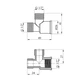 Трійник латунний LexLine 1/2" (Н×Н×В), PN10 - зображення 2