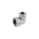 Кутник латунний перехідний LexLine 3/4" × 1/2" ВВ, нікельований, PN10 - зображення 1