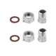 Накидні гайки LexLine 3/4"×1/2" ВН (внутрішня-зовнішня різьба), латунні, нікельовані, PN10 - зображення 1