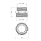 Ніпель перехідний латунний LexLine 1 1/2" × 1 1/4" НН (зовнішня різьба), PN10 - зображення 2