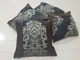 Комплект декоративних подушок Firanka Damask 30х30 3шт 25х25 1шт Венге з бежевим візерунком (п_0415) - зображення 2