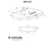 Витяжка Minola HPL 615 BL - изображение 4