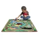 Напольный игровой коврик с машинками Городская дорога 110х120 см Melissa&Doug MD19400 - изображение 6