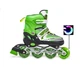 Детские раздвижные ролики 34-37 Happy Light green подсветка колеса - изображение 2
