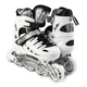 Детские раздвижные ролики 34-37 с комплектом защиты и шлемом Scale Sports White подсветка переднего колеса - изображение 2