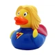 Стильна тематична гумова качечка FunnyDucks "Супервумен" L1808 - зображення 1