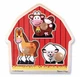 Пазл - вкладыш деревянный для малышей "Животные с фермы" Melissa&Doug 3 элемента MD2054 - изображение 1