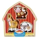 Пазл - вкладыш деревянный для малышей "Животные с фермы" Melissa&Doug 3 элемента MD2054 - изображение 4